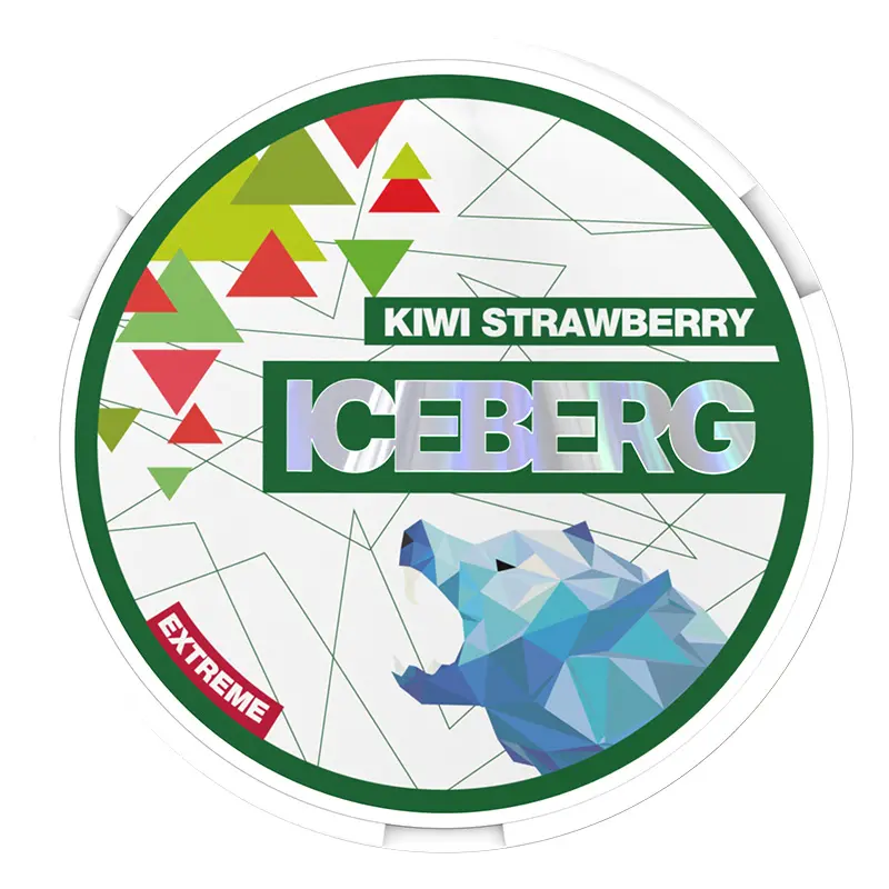  Kiwi Strawberry Extra Strong Nicotine Pouches by Ice Berg 50mg/g 